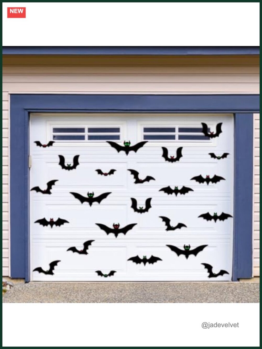 Magnetic Bats Halloween Garage Door Decorations, 23 PCS
